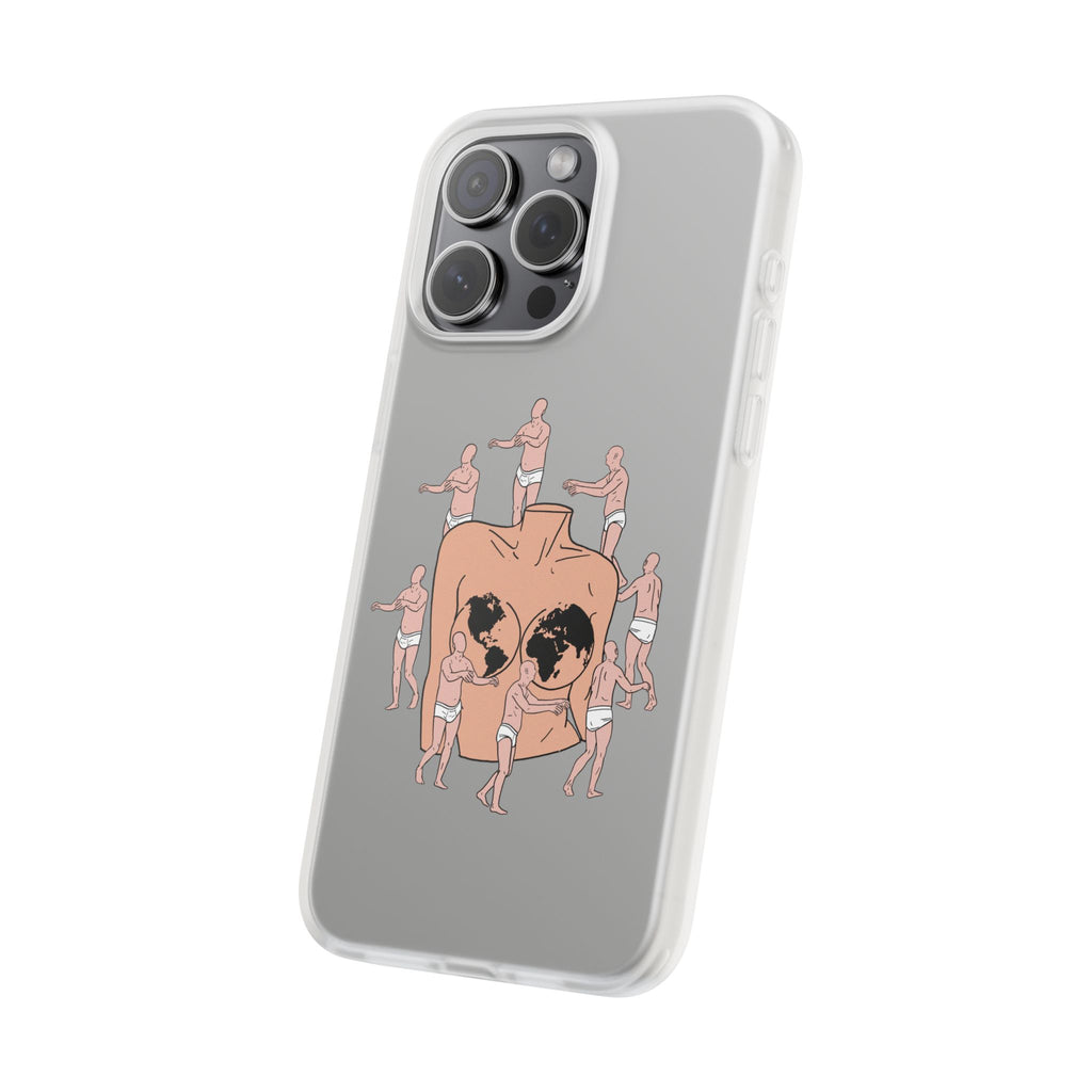 Phone Case — Surreal World Butt Crew Illustration Clear Flexi Case