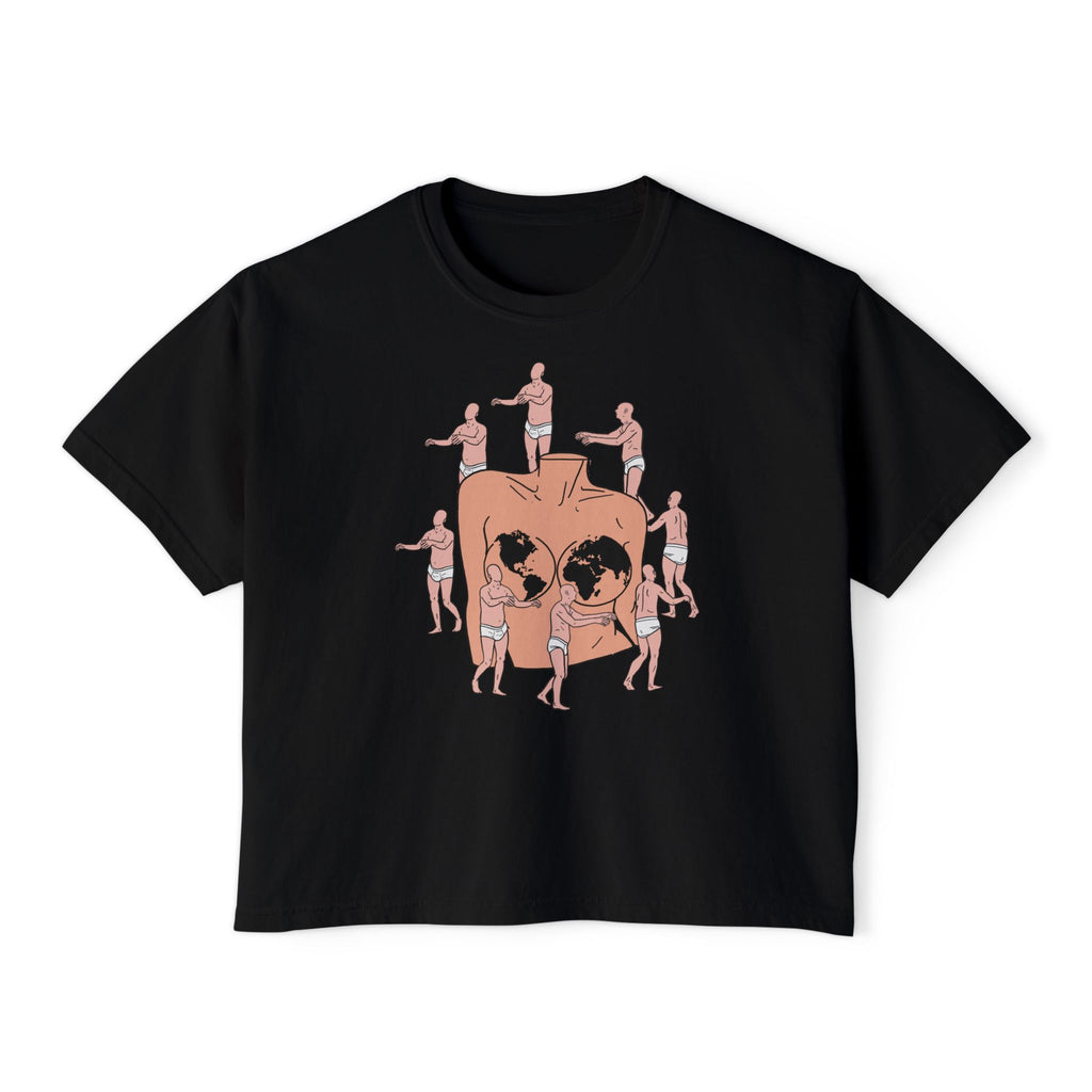 Women's Boxy Tee — Surreal Mother Earth Art Tee