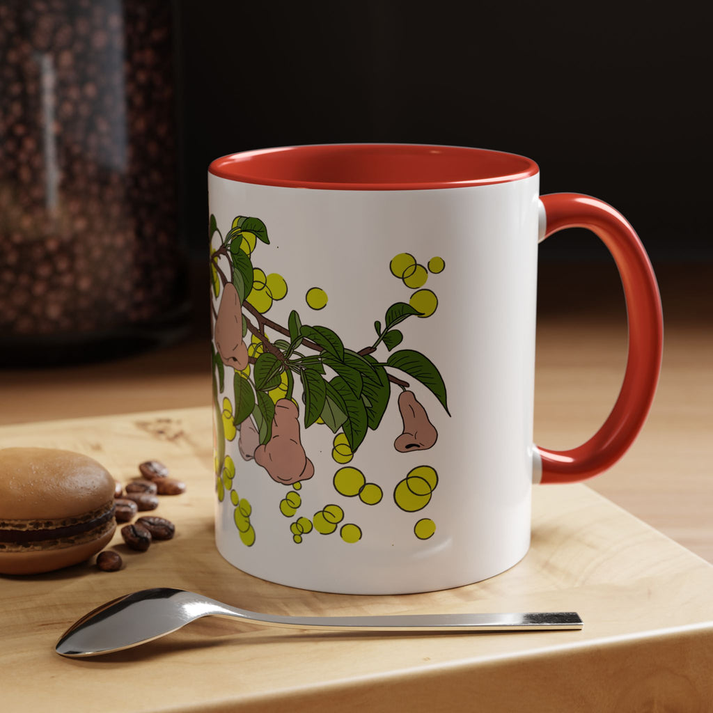Pear Blossom- Accent Coffee Mug – Artistic Blue Night Swim Design