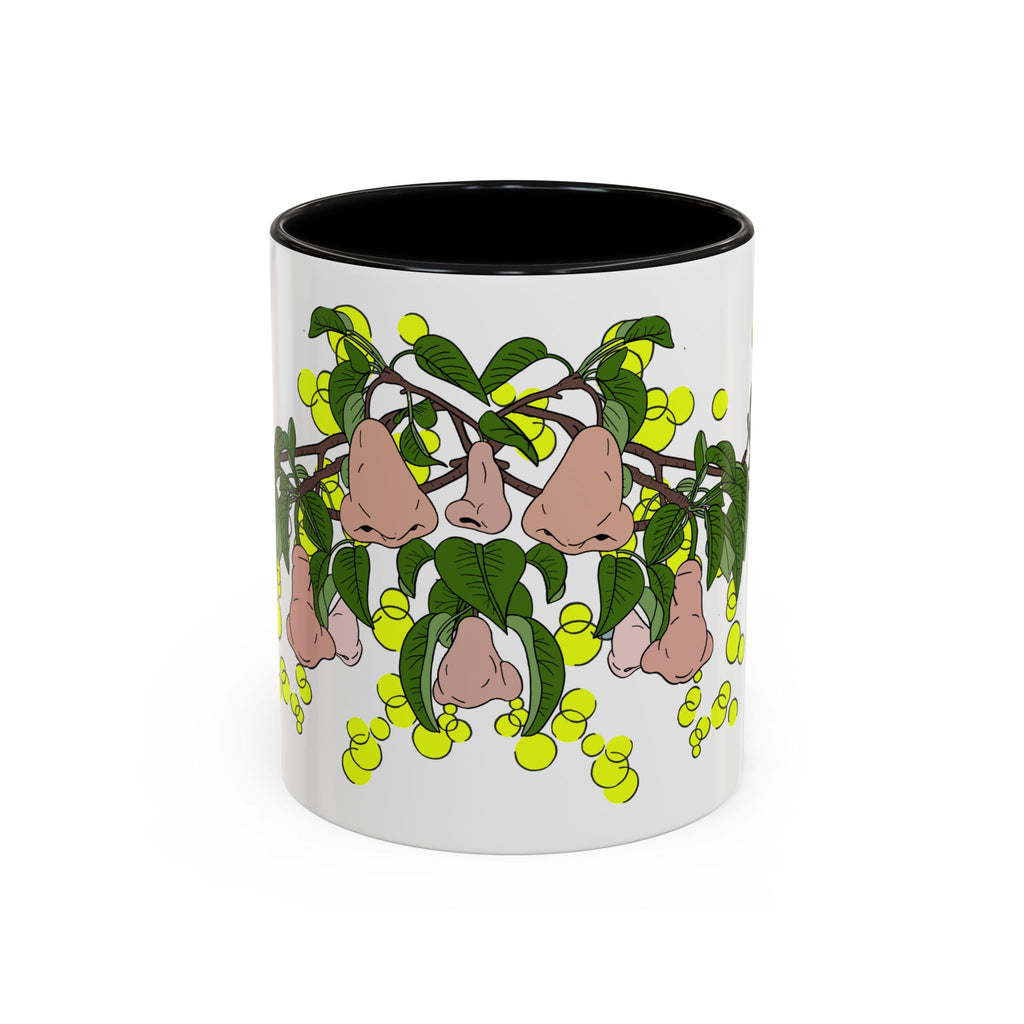 Pear Blossom- Accent Coffee Mug – Artistic Blue Night Swim Design