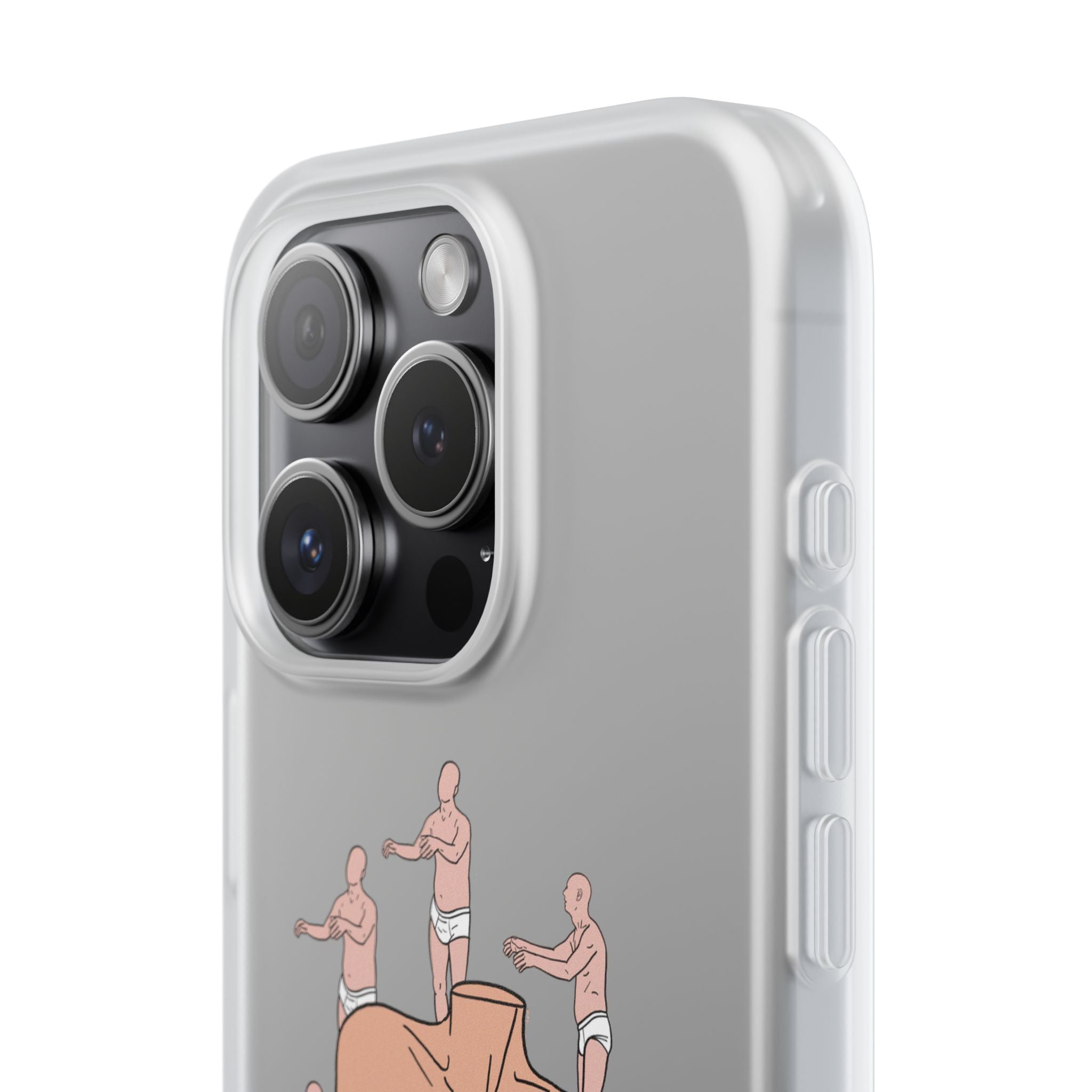 Phone Case — Surreal World Butt Crew Illustration Clear Flexi Case