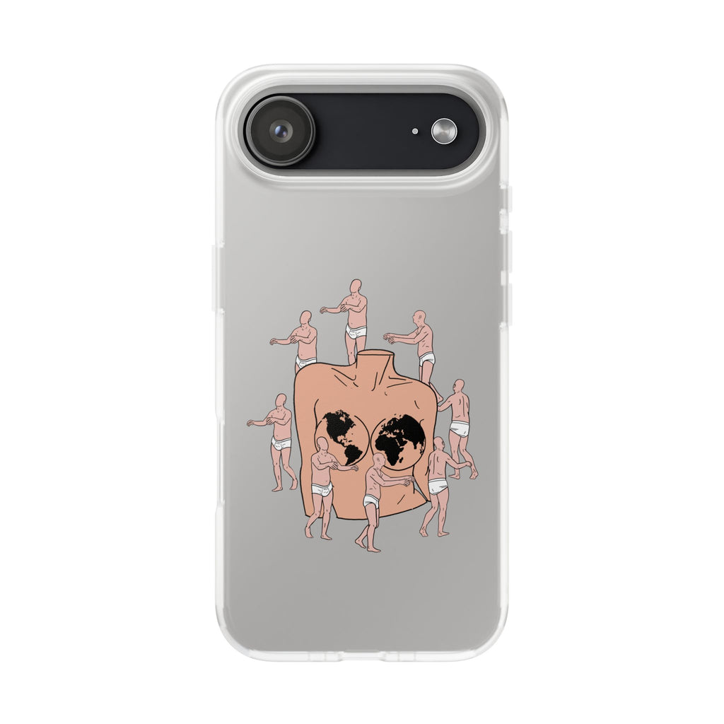 Phone Case — Surreal World Butt Crew Illustration Clear Flexi Case