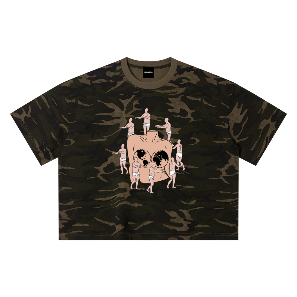 Unisex Camo Boxy T-Shirt