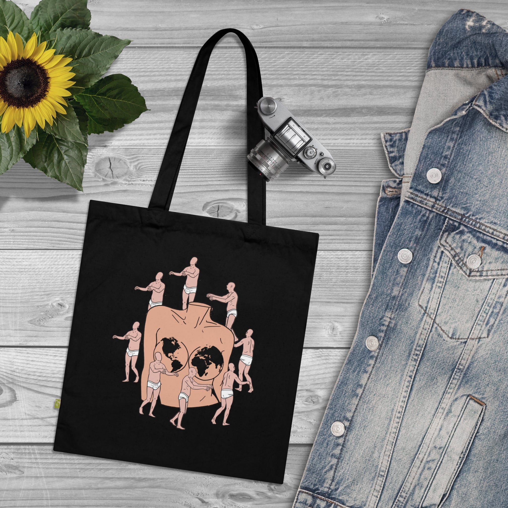 Tote Bag — Mother earth Illustration Organic Cotton Tote