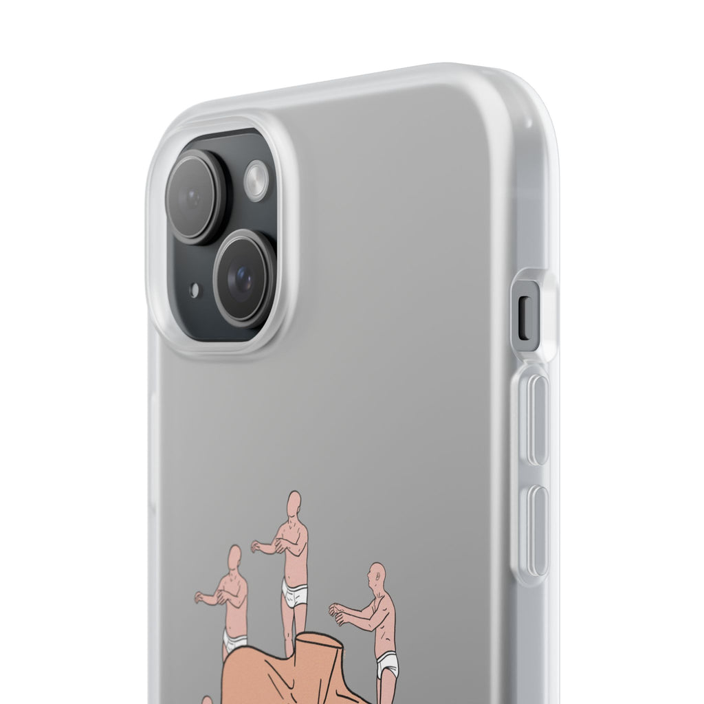 Phone Case — Surreal World Butt Crew Illustration Clear Flexi Case