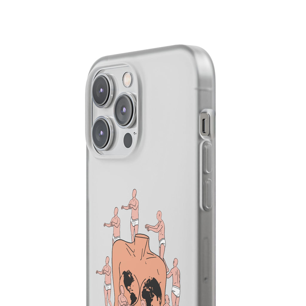 Phone Case — Surreal World Butt Crew Illustration Clear Flexi Case