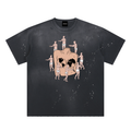 Hand-Frayed Sunfade Paint Splatter T-Shirt