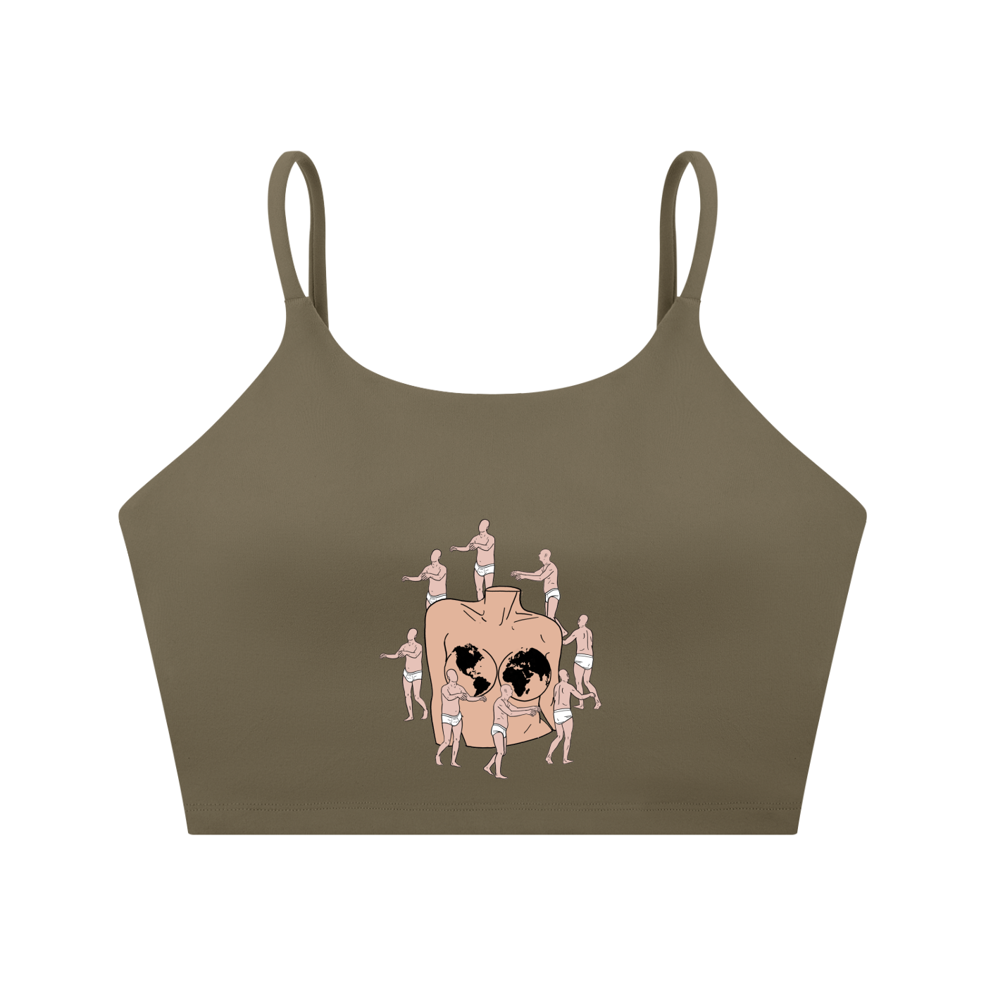 Spaghetti Strap Yoga Sports Bra