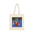 Out Of Blue- Tote Bag — Surreal 'Fishbowl Head' Art Tote for Beach, Market & Gifts