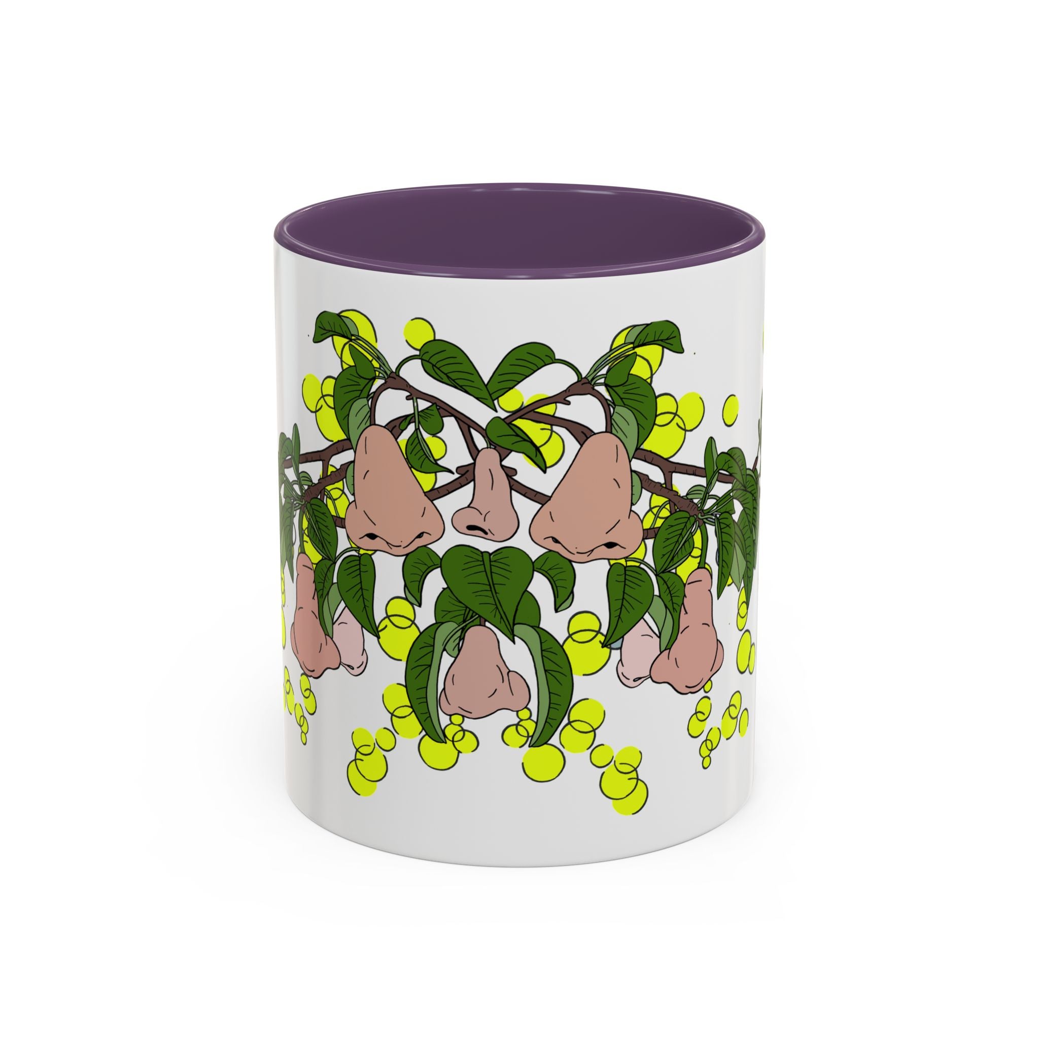 Pear Blossom- Accent Coffee Mug – Artistic Blue Night Swim Design