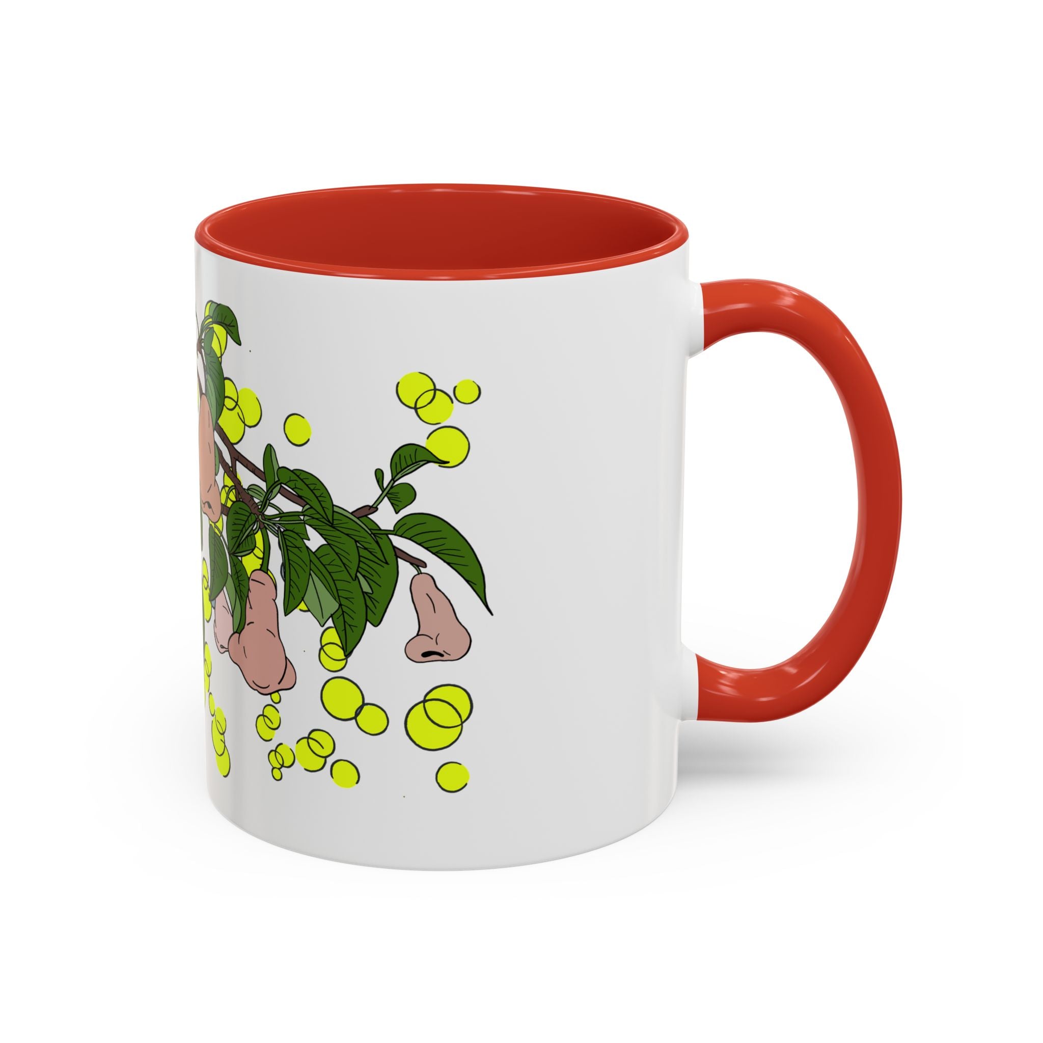 Pear Blossom- Accent Coffee Mug – Artistic Blue Night Swim Design
