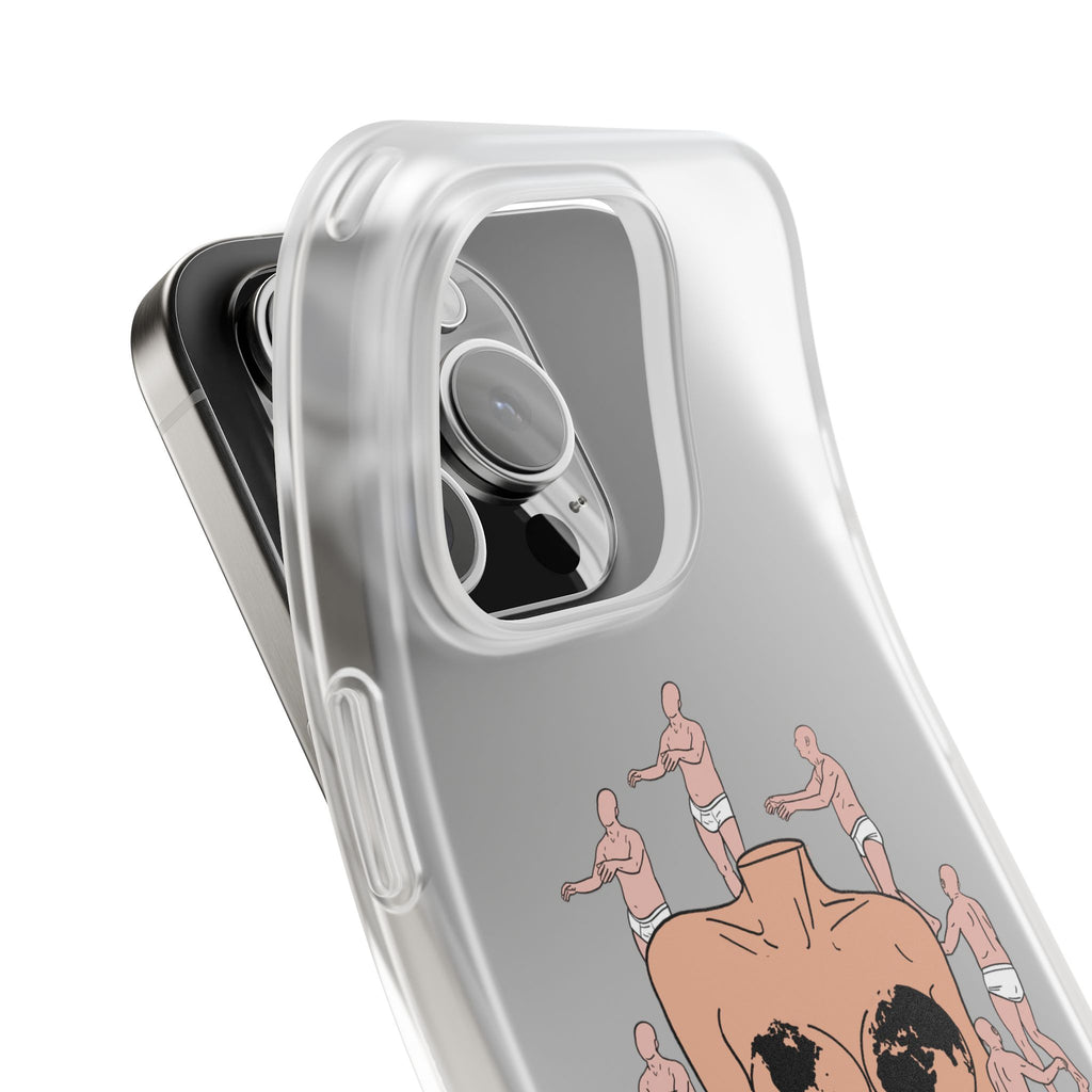 Phone Case — Surreal World Butt Crew Illustration Clear Flexi Case