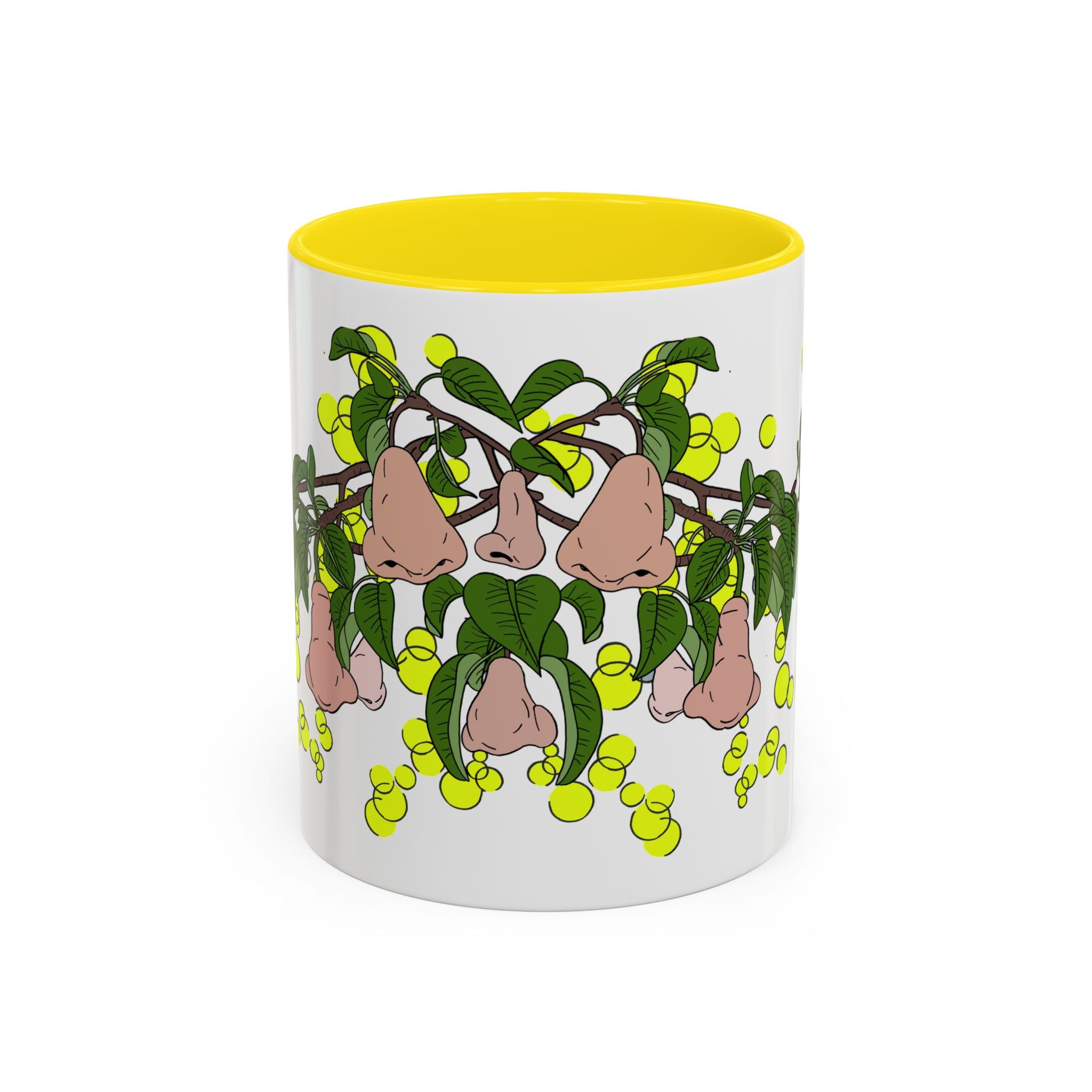 Pear Blossom- Accent Coffee Mug – Artistic Blue Night Swim Design