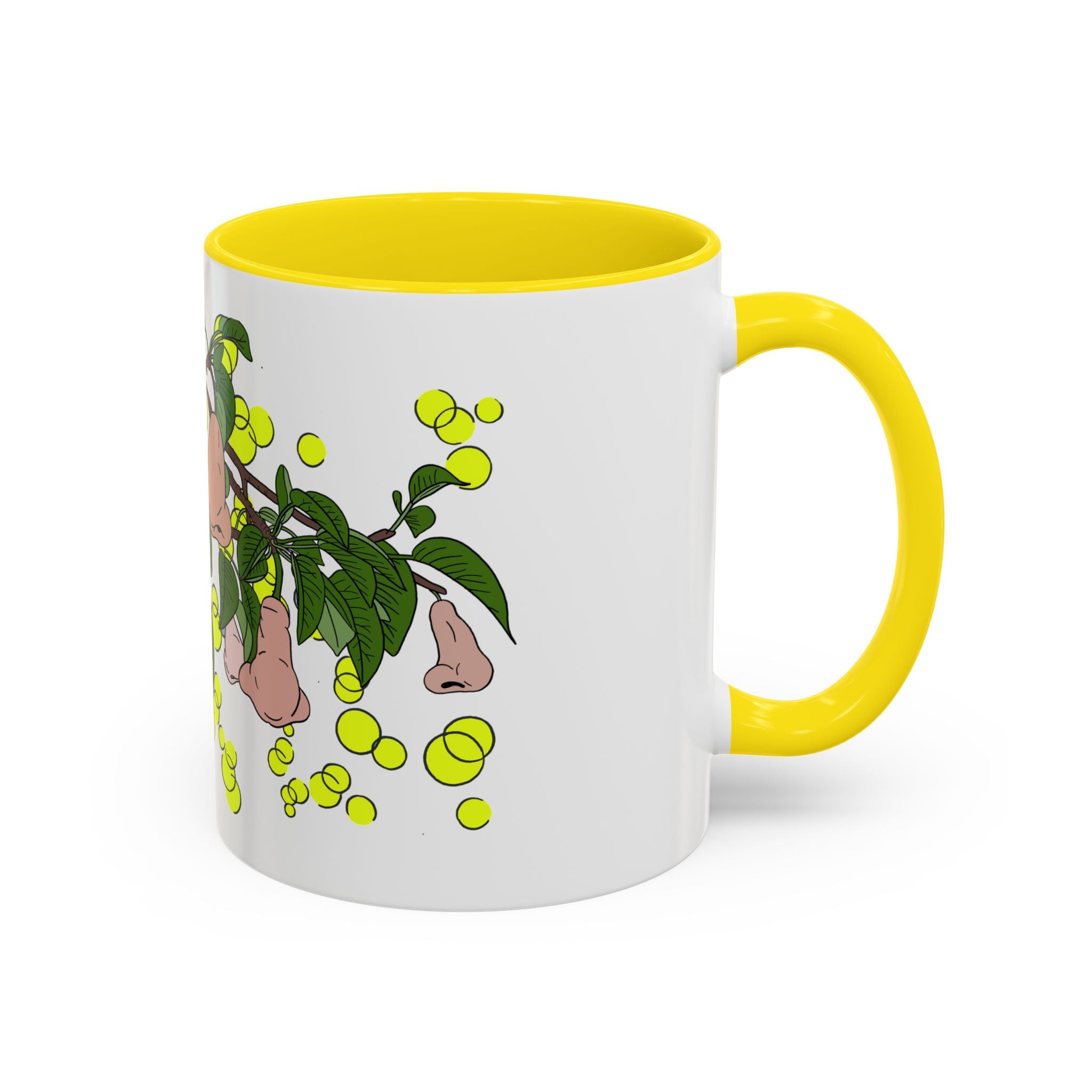 Pear Blossom- Accent Coffee Mug – Artistic Blue Night Swim Design