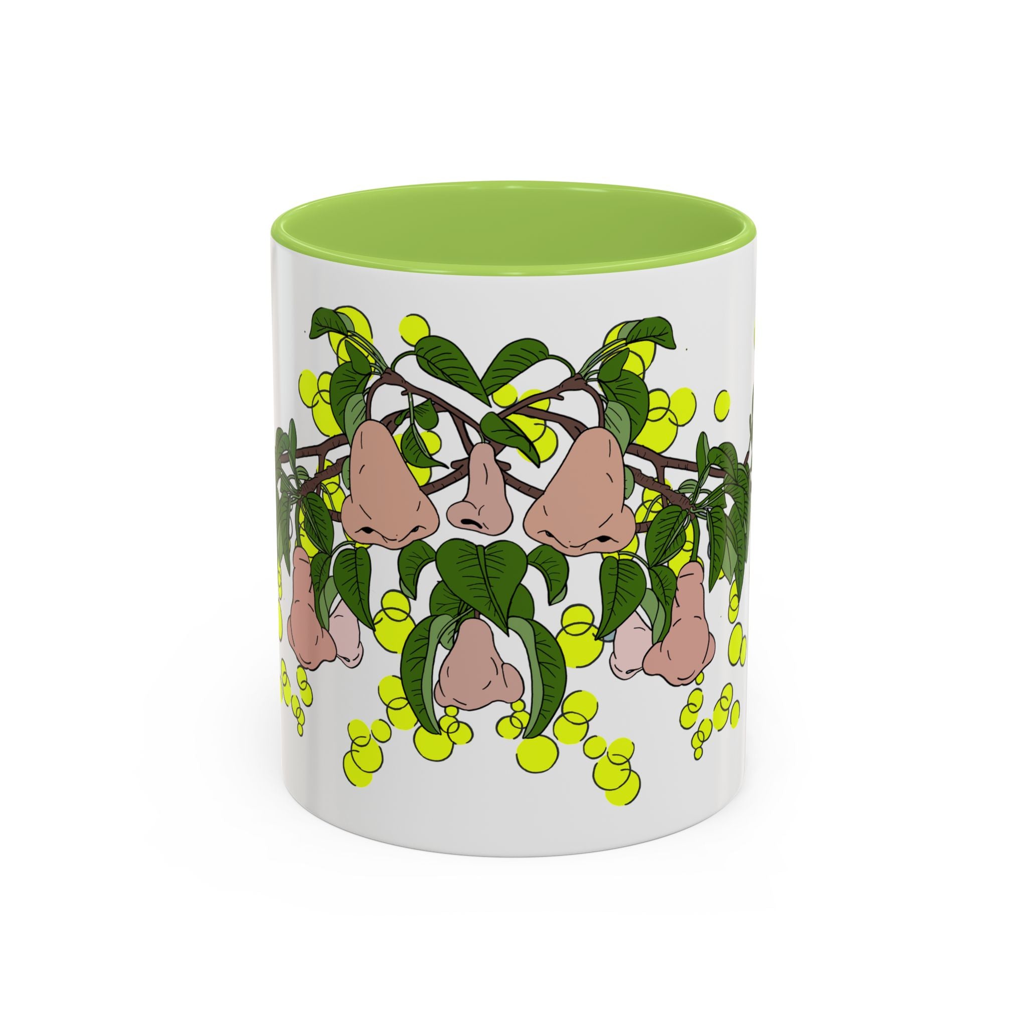 Pear Blossom- Accent Coffee Mug – Artistic Blue Night Swim Design