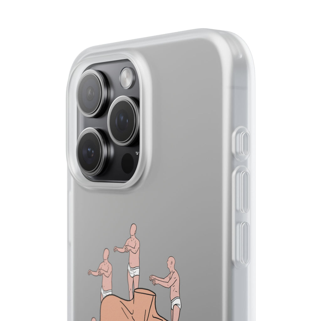 Phone Case — Surreal World Butt Crew Illustration Clear Flexi Case