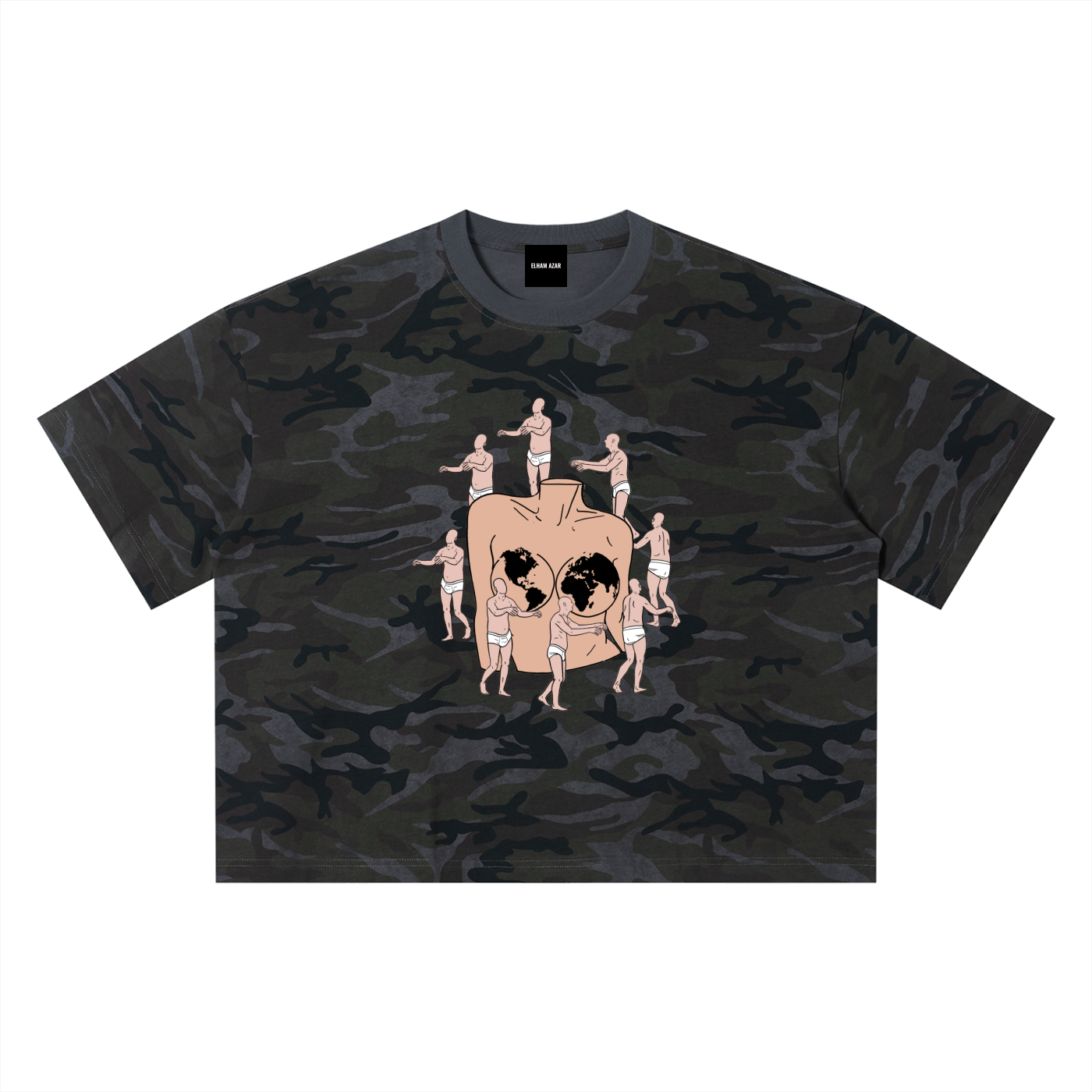 Unisex Camo Boxy T-Shirt