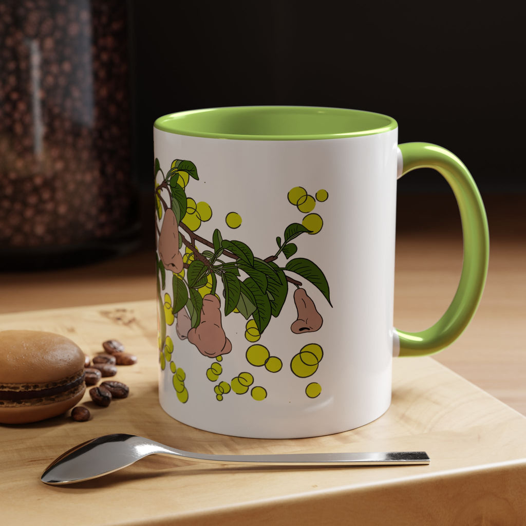 Pear Blossom- Accent Coffee Mug – Artistic Blue Night Swim Design