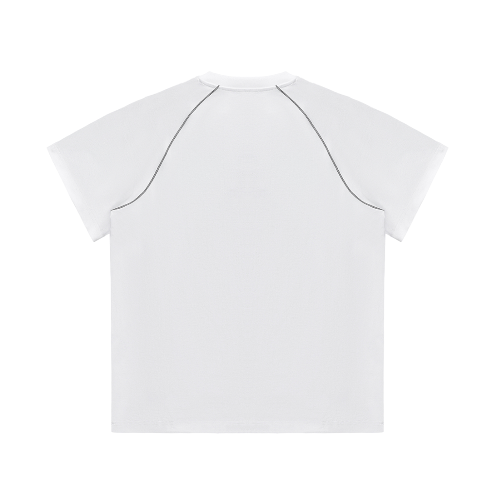 Striped Contrast Stitch T-Shirt