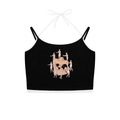 Contrast Binding Halter Tank Top