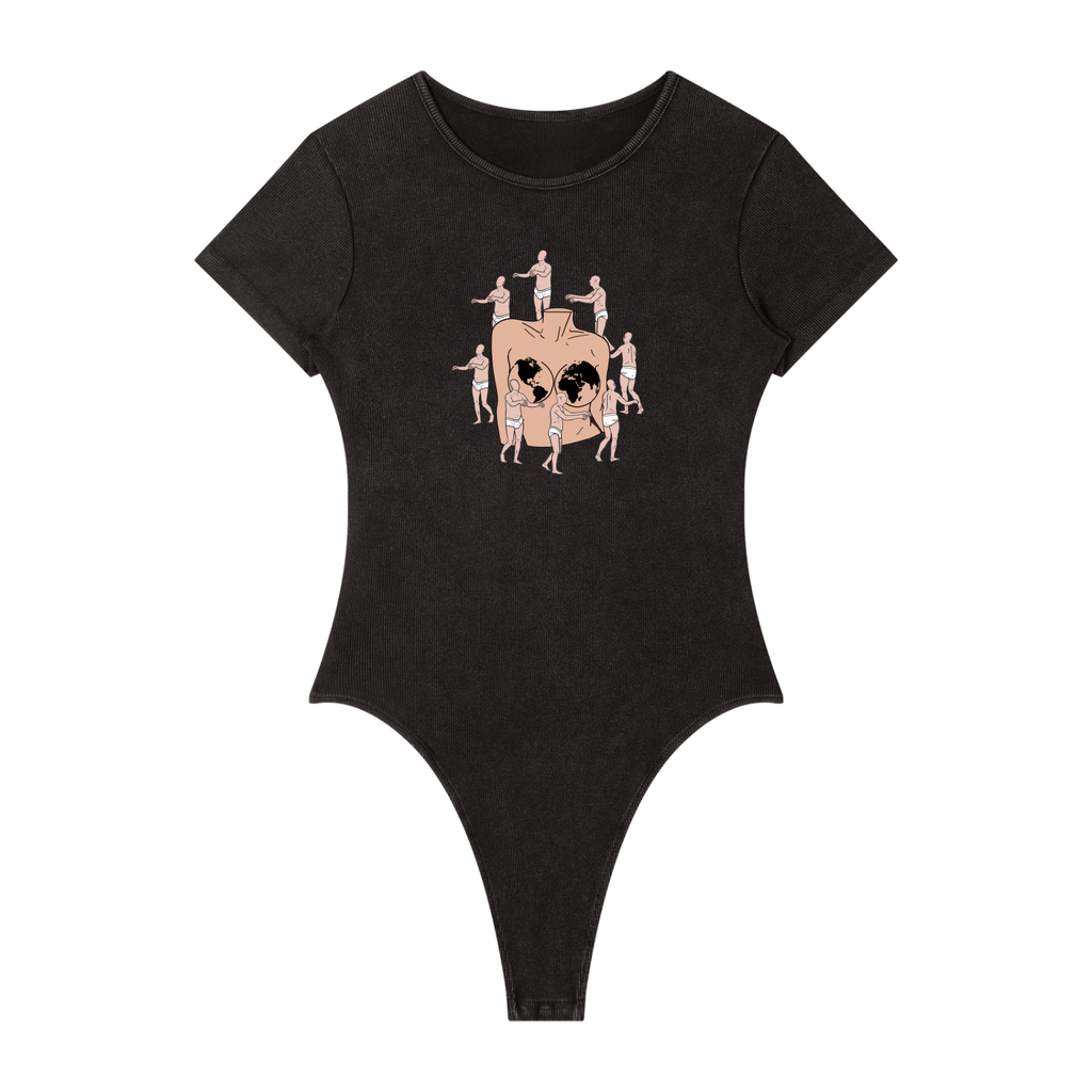 Women's Mineral Wash Crewneck Bodysuit
