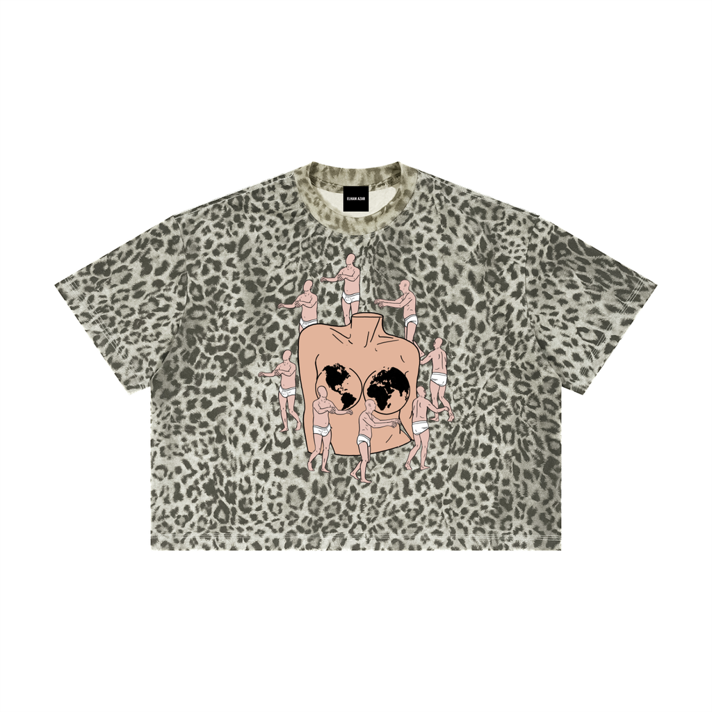 Unisex Leopard Print Boxy T-Shirt