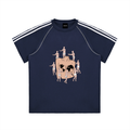 Striped Contrast Stitch T-Shirt