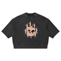 Unisex Mineral Wash Boxy Raw Edge T-Shirt