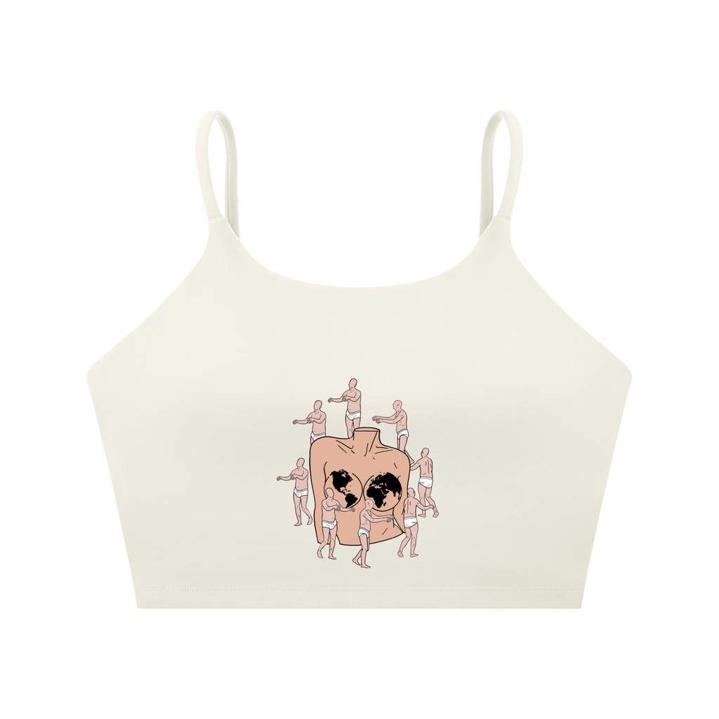 Spaghetti Strap Yoga Sports Bra