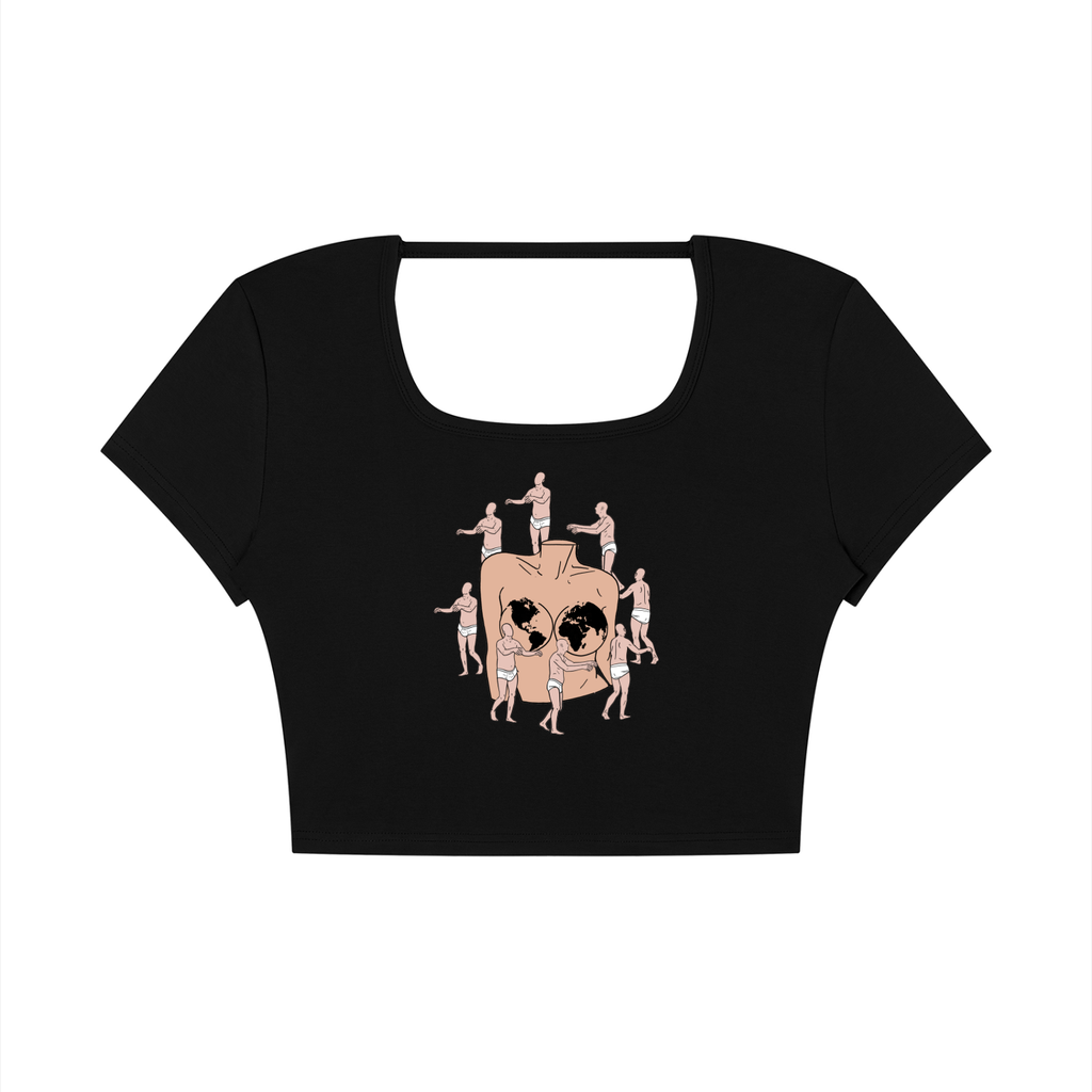 Women's Square Neck Crop T-Shirt