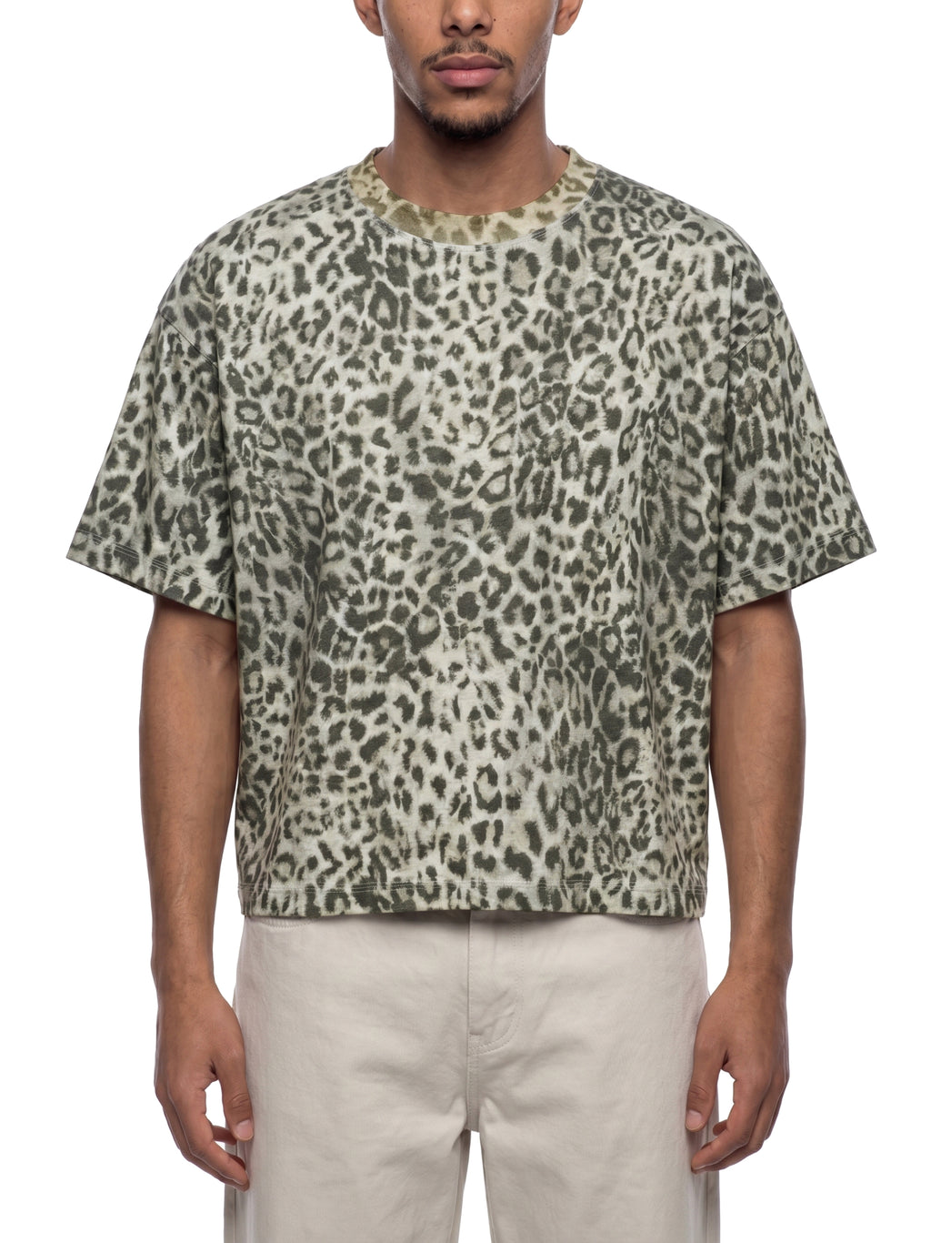 Unisex Leopard Print Boxy T-Shirt